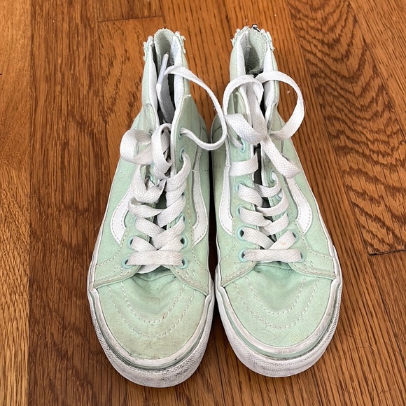 Vans Shoes Vans Sk8 Hi Mint Green Kids Poshmark